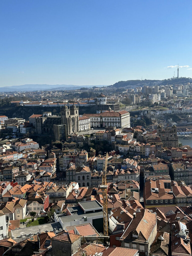 vue sur Porto depuis la tour des clercs